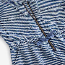 Load image into Gallery viewer, Blue Stripe Boilersuit (3-12yrs)