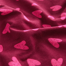Load image into Gallery viewer, Berry Heart 100% Cotton Frill Vest Short Set Pyjamas