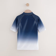 Load image into Gallery viewer, Black/Navy Short Sleeve Rash Vest (3-12yrs)