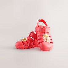 Load image into Gallery viewer, Red Fruit/Sun Eva Fisherman Sandals