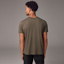 Load image into Gallery viewer, Neutral Brown Regular Fit Essential Crew Neck Cotton T-Shirt