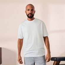 Load image into Gallery viewer, White Regular Fit Signature SUPIMA® Cotton Crew Neck T-Shirt