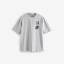 Load image into Gallery viewer, Light Grey Relaxed Fit Graphic Print T-Shirt