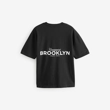 Load image into Gallery viewer, Purple/Blue/Black Relaxed Fit Graphic Print Heavyweight T-Shirt