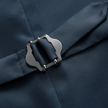 Load image into Gallery viewer, Blue Textured Linen Suit Waistcoat