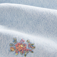 Load image into Gallery viewer, Bleach Turn Up Embroidered 100% Cotton Shorts