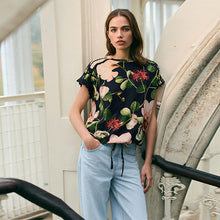 Load image into Gallery viewer, Navy/Pink Floral Kew