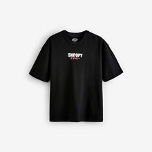 Load image into Gallery viewer, Black Licence Snoopy T-Shirt