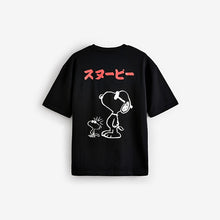 Load image into Gallery viewer, Black Licence Snoopy T-Shirt
