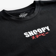 Load image into Gallery viewer, Black Licence Snoopy T-Shirt