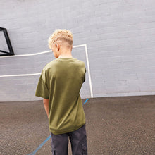 Load image into Gallery viewer, Khaki Green Truck Relaxed Fit Short Sleeve Graphic Print T-Shirt