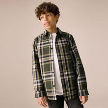 Load image into Gallery viewer, Green Long Sleeve Cotton Check Shirt (3-12yrs)
