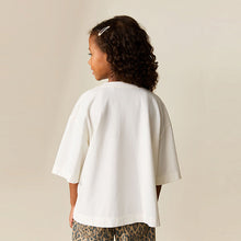 Load image into Gallery viewer, Ecru Cupcake Beaded T-Shirt (3-12yrs)