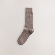 Load image into Gallery viewer, Neutral Marl 5 Pack Embroidered Lasting Fresh Socks