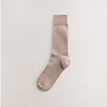Load image into Gallery viewer, Neutral Marl 5 Pack Embroidered Lasting Fresh Socks