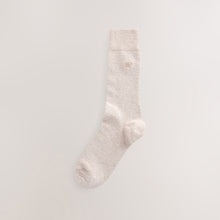 Load image into Gallery viewer, Neutral Marl 5 Pack Embroidered Lasting Fresh Socks
