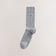 Load image into Gallery viewer, Grey 5 Pack Embroidered Lasting Fresh Socks