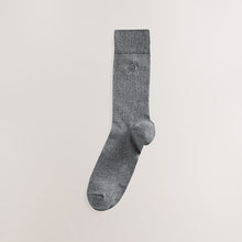 Load image into Gallery viewer, Grey 5 Pack Embroidered Lasting Fresh Socks