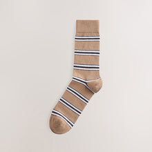 Load image into Gallery viewer, Blue/Green/Orange Pattern Socks 5 Pack