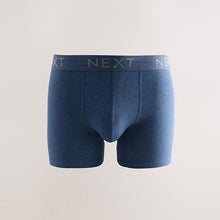 Load image into Gallery viewer, Blue/Grey/Black 5 Pack Cotton Rich Trunk Boxers