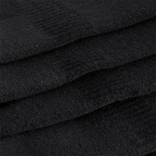 Load image into Gallery viewer, Black Cushioned Sole Sports Trainer Socks 5 Pack