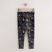 Load image into Gallery viewer, Black Splat Leggings (3-12yrs)