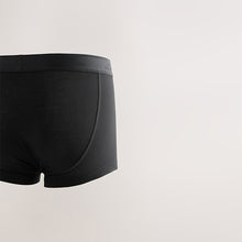 Load image into Gallery viewer, Black 4 pack Signature Hipster Cotton Rich Boxers