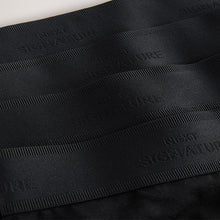 Load image into Gallery viewer, Black 4 pack Signature Hipster Cotton Rich Boxers