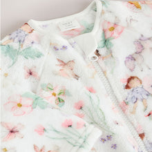 Load image into Gallery viewer, Cream Baby Fleece Sleepsuit