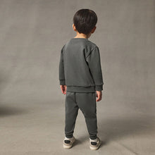 Load image into Gallery viewer, Charcoal Grey Logo Sweatshirt And Joggers Set (3mths-6yrs)