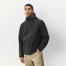 Load image into Gallery viewer, Black DryTech Waterproof Hooded Jacket