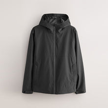 Load image into Gallery viewer, Black DryTech Waterproof Hooded Jacket