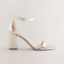 Load image into Gallery viewer, Gold Standard/Wide Fit Block Heel Sandals