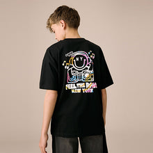 Load image into Gallery viewer, Black Smile Headphones Relaxed Fit Short Sleeve Graphic T-Shirt (3-12yrs)