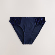 Load image into Gallery viewer, Navy/Cream Embroidered Knickers 2 Pack