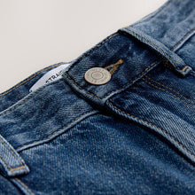 Load image into Gallery viewer, Dark Blue Seam Front Straight Leg Jeans