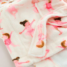 Load image into Gallery viewer, White/Pink Ballerina Fleece Dressing Gown (1.5-10yrs)