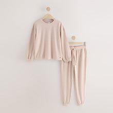 Load image into Gallery viewer, Neutral Cosy Waffle Long Sleeve Pyjamas