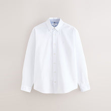 Load image into Gallery viewer, White Regular Fit Long Sleeve Oxford Shirt