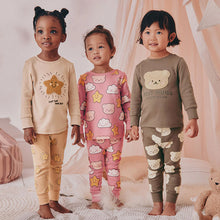 Load image into Gallery viewer, Brown Bear/Star Snuggle Pyjamas 3 Pack (3-9yrs)