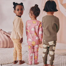 Load image into Gallery viewer, Brown Bear/Star Snuggle Pyjamas 3 Pack (3-9yrs)