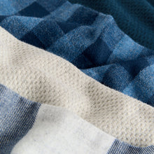 Load image into Gallery viewer, Blue/Grey Long Sleeve Woven Check Pyjamas 2 Pack (5-12yrs)