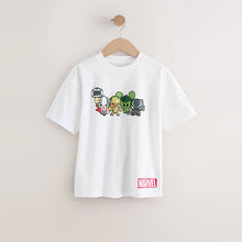 Load image into Gallery viewer, White Back Print Marvel Avengers Short Sleeve T-Shirt (3-12yrs)