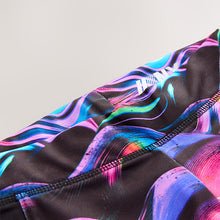 Load image into Gallery viewer, Black Multi Wave Sports Leggings (3-12yrs)