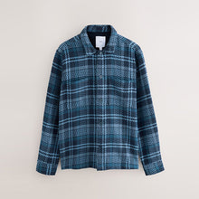 Load image into Gallery viewer, Navy Blue Check Twill Shacket