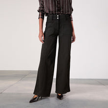 Load image into Gallery viewer, Black Lift Slim and Shape Wide Leg Jeans