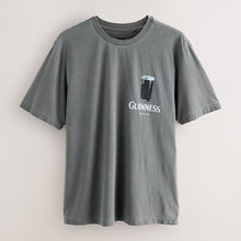 Load image into Gallery viewer, Grey Washed Guinness Relaxed Fit T-Shirt
