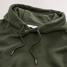 Load image into Gallery viewer, Khaki Green Regular Fit Heavyweight Cotton Rich Jersey Hoodie
