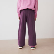 Load image into Gallery viewer, Berry Purple 1 Pack Wide Leg Jersey Trousers (5-6yrs)