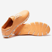Load image into Gallery viewer, JAZARU Women's Comfort Sneakers Orange Leather